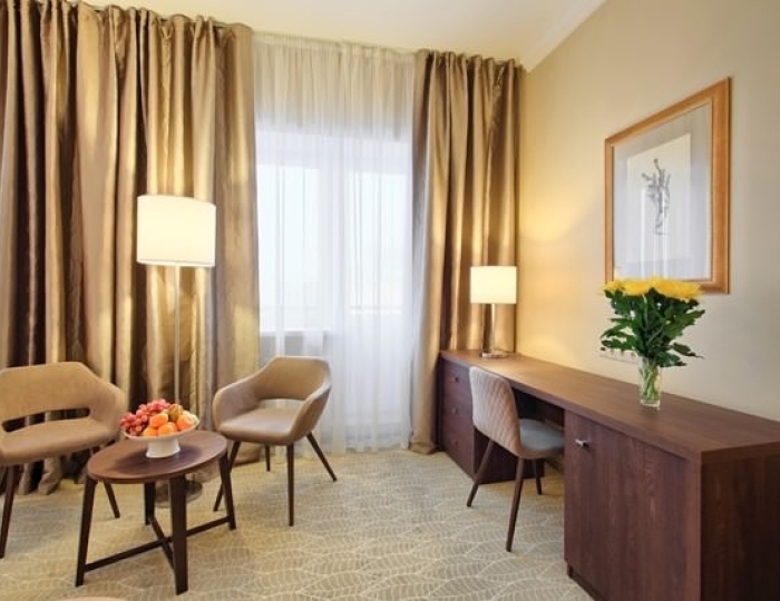 Однокомнатный двухместный номер Comfort 4* (Вид на Сосновый парк) - Санаторий «Машук Аква-Терм» Железноводск